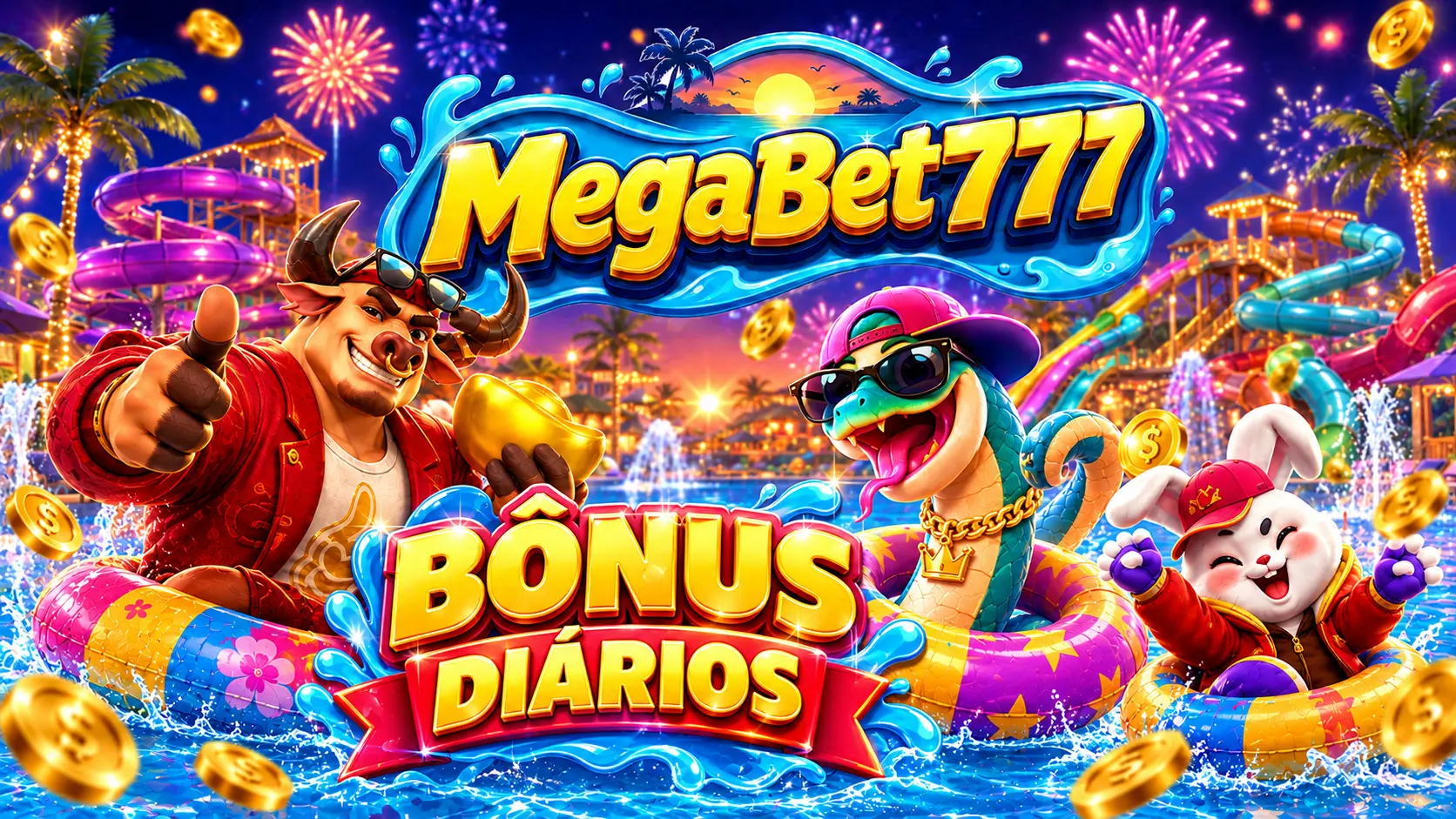 MegaBet777 no parque aquático